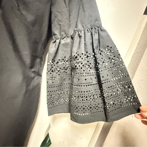 Ralph Lauren Blue Sheath Dress with Bell Sleeves - Picture 4 of 11